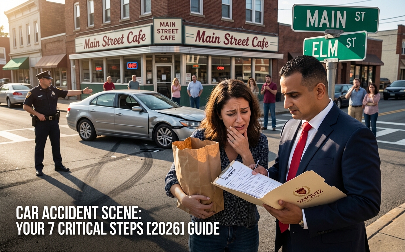 Accidente de Coche: 7 Pasos Cruciales en la Escena [Guía 2026]