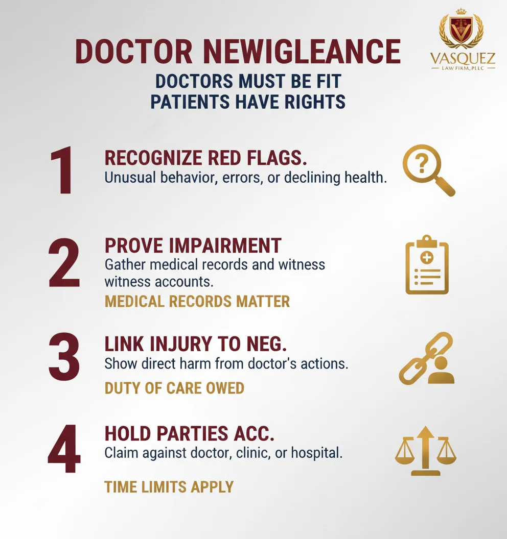 Infographic: personal injury lawyer NC: The Truth About Doctors Who Kept Working
