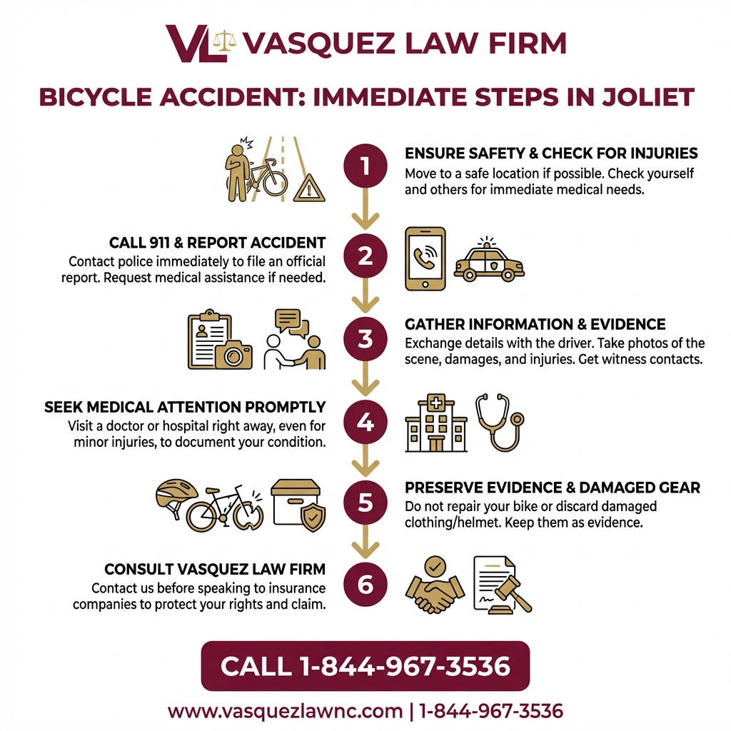 Estadísticas Clave y Datos para Accidentes de Bicicleta en Joliet 2026: Guía Legal para Proteger Sus Derechos