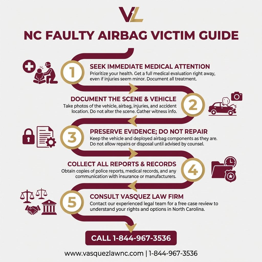 Estadísticas Clave y Datos para Demanda por Airbag Defectuoso: Derechos y Pasos Clave en Carolina del Norte para 2026