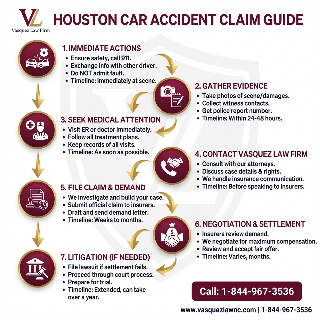 Estadísticas Clave y Datos para Reclamaciones por Accidentes de Tráfico en Houston: Lo Que Debes Saber para 2026