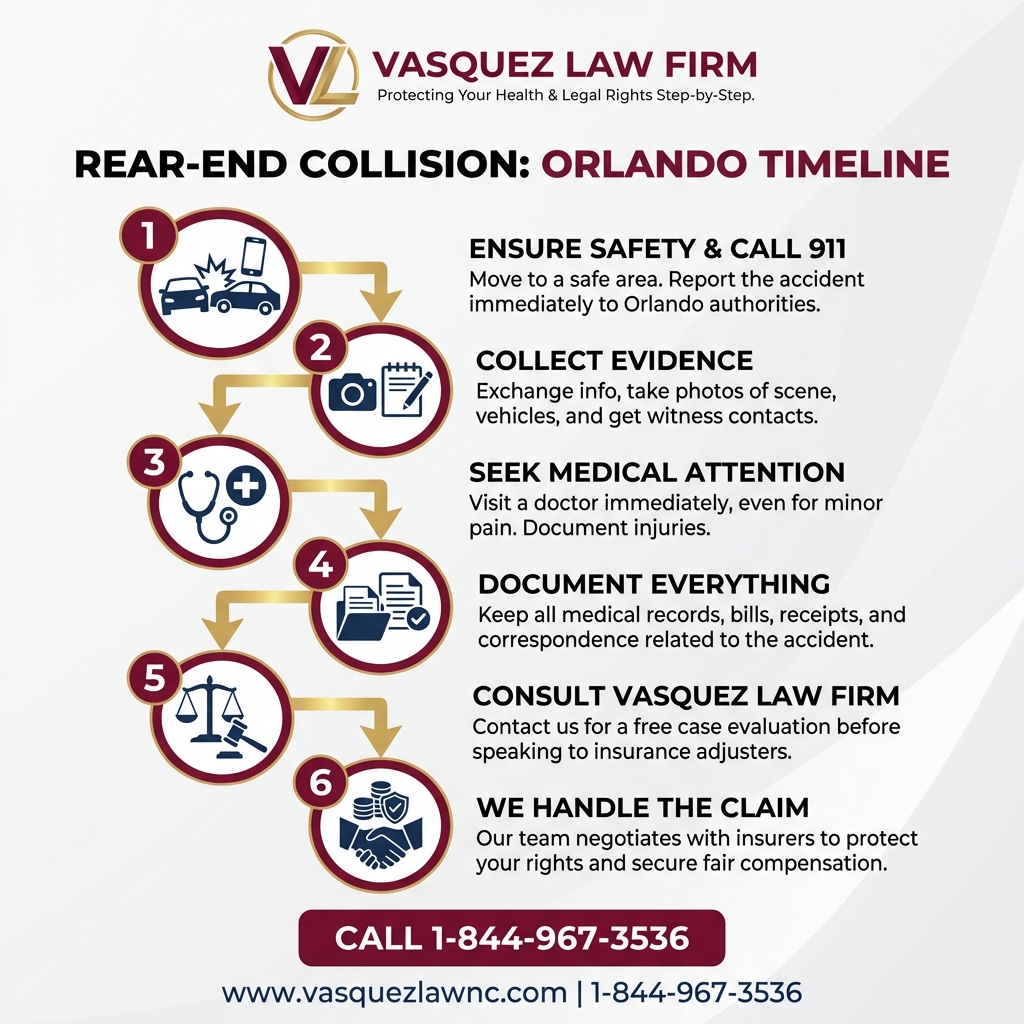 Key Statistics and Data for What Happens After a Rear-End Collision in Orlando 2026