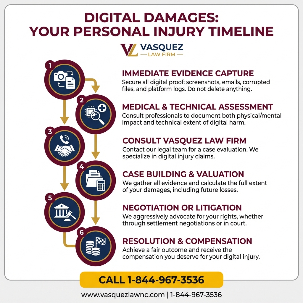 Estadísticas Clave y Datos para Daños Digitales y su Relevancia en Casos de Lesiones Personales en Raleigh 2026