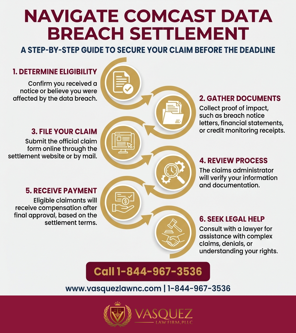 Estadísticas Clave y Datos para Acuerdo por la Filtración de Datos de Comcast: Guía para Reclamos en Orlando 2026