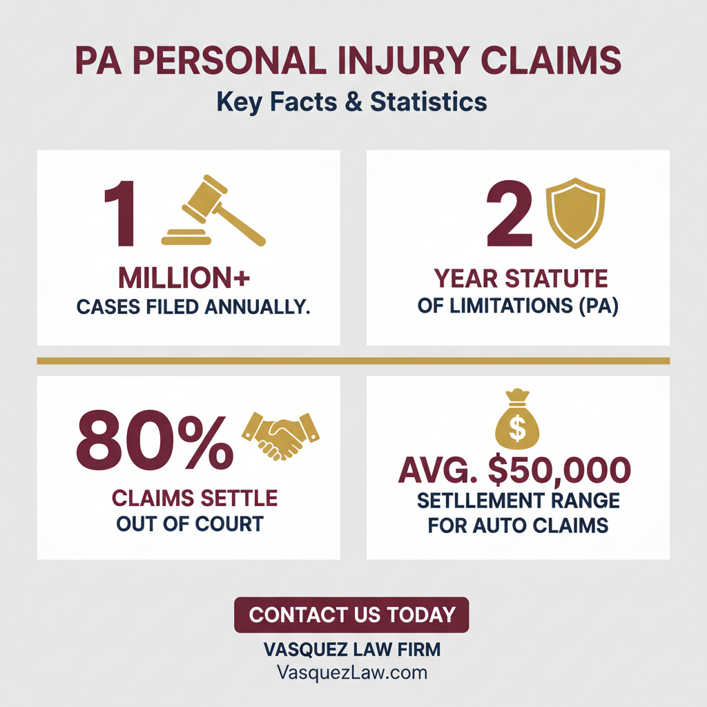 Línea de Tiempo del Proceso para Abogado de Lesiones Personales en Bucks County PA | Vasquez Law