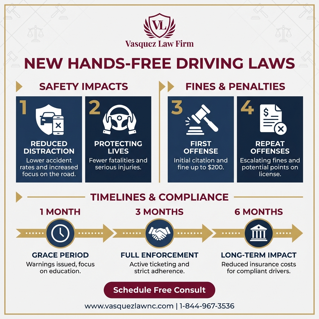 Línea de Tiempo del Proceso para Leyes de Conducción Manos Libres: Protección y Obligaciones para 2026