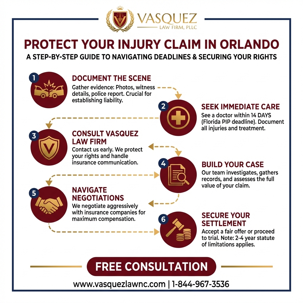 Process Timeline for Car Accident Injury Claims: What You Need in Orlando 2026