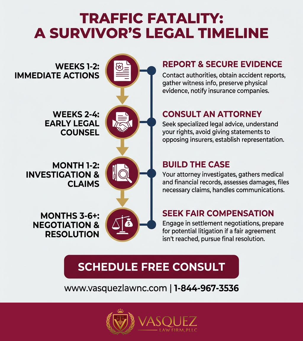 Línea de Tiempo del Proceso para Accidentes de Tráfico Fatales en Oklahoma: Lo Que Deben Saber los Familiares en 2026