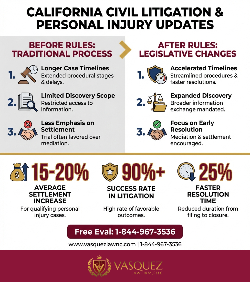 Línea de Tiempo del Proceso para Cómo Funcionan los Tribunales Civiles en California: Qué Esperar en 2026