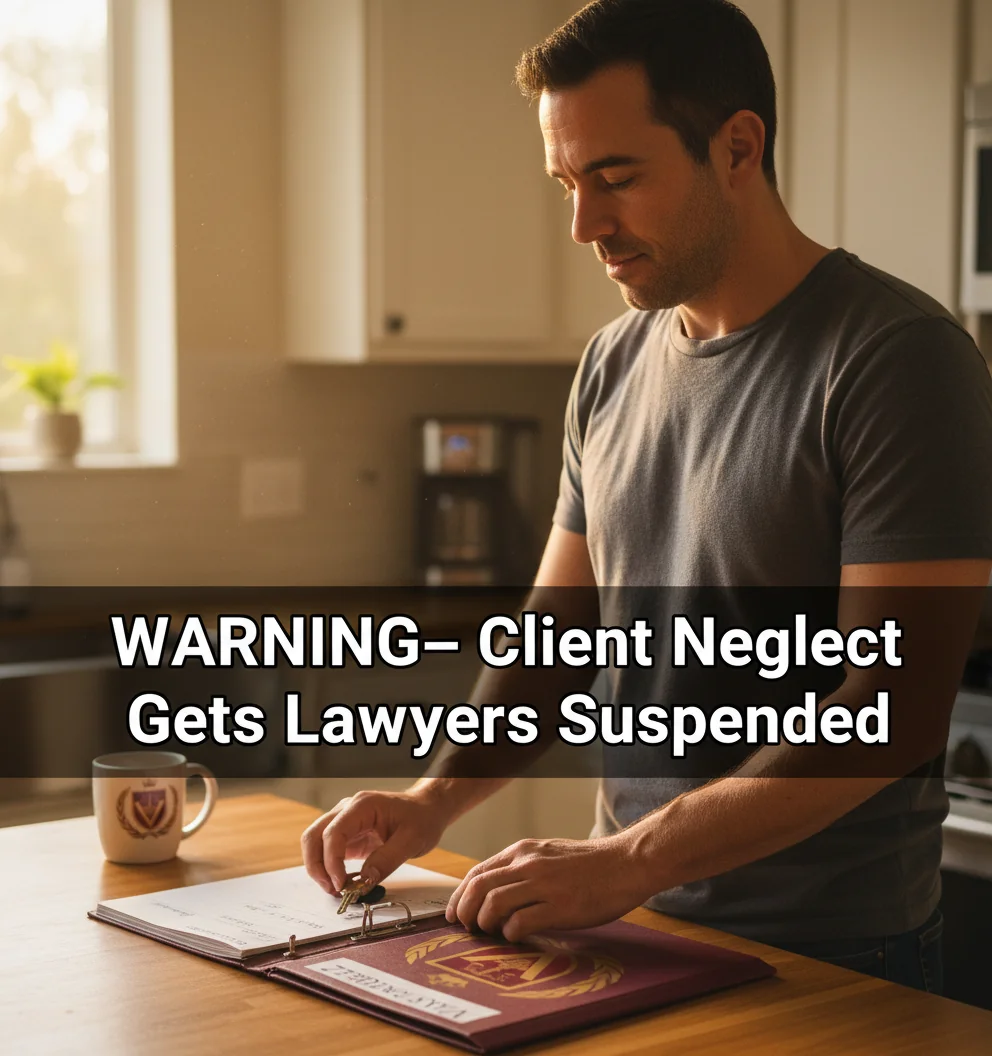 Infographic: traffic ticket lawyer NC: WARNING—Client Neglect Gets Lawyers Suspended