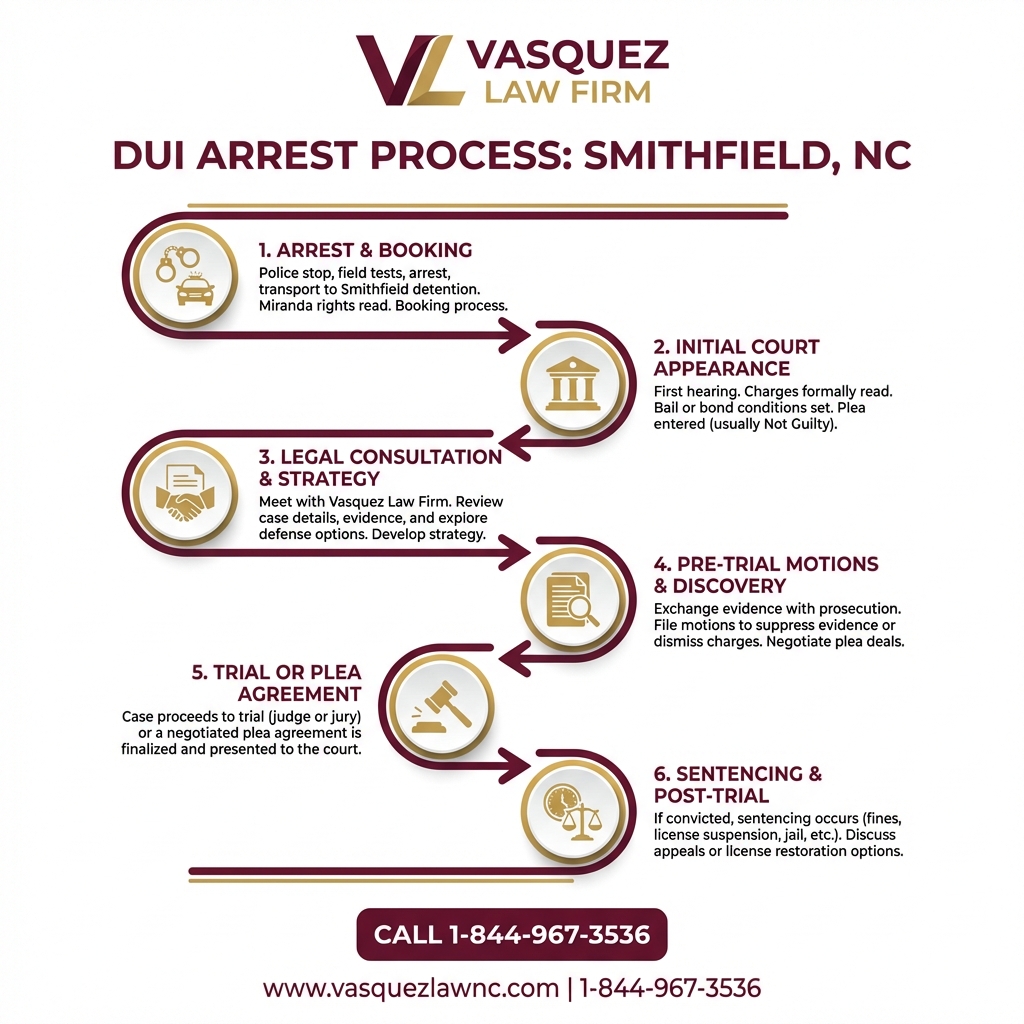 Key Statistics and Data for What Happens After DUI Arrests in Smithfield NC in 2026