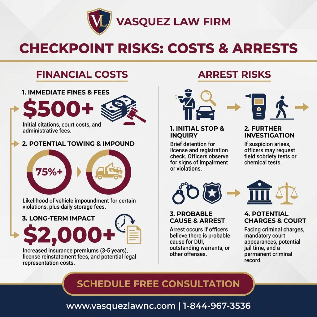 Línea de Tiempo del Proceso para Puntos de Control de DUI en el Condado de Riverside, NC: Conozca Sus Derechos en 2026