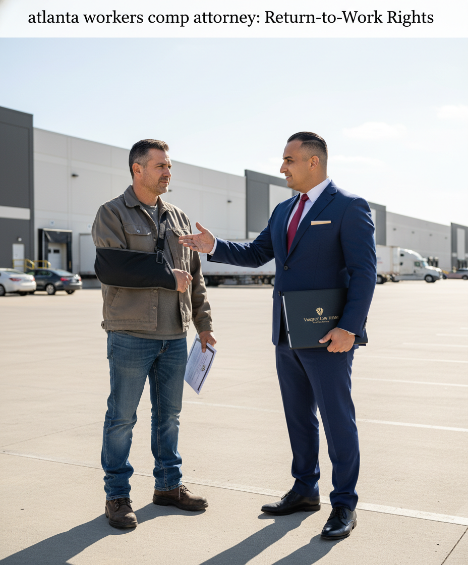 Abogado de compensación laboral en Atlanta: Derechos de regreso al trabajo