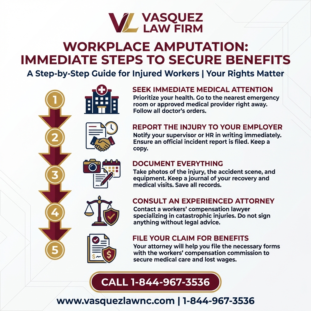 Estadísticas Clave y Datos para Amputaciones Laborales en Carolina del Norte: Proteja Sus Derechos Después de una Lesión en 2026