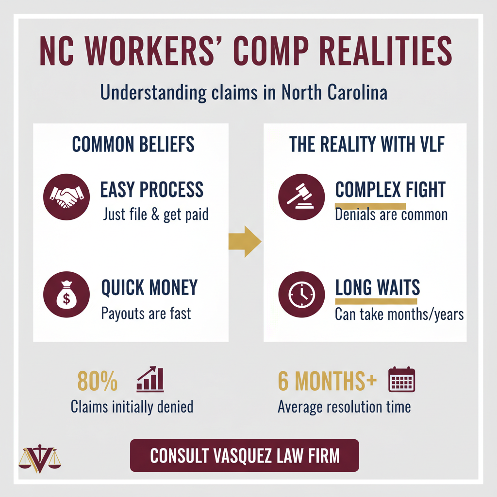 Process Timeline for Workers' Compensation Guide for Charlotte NC | Vasquez Law Firm