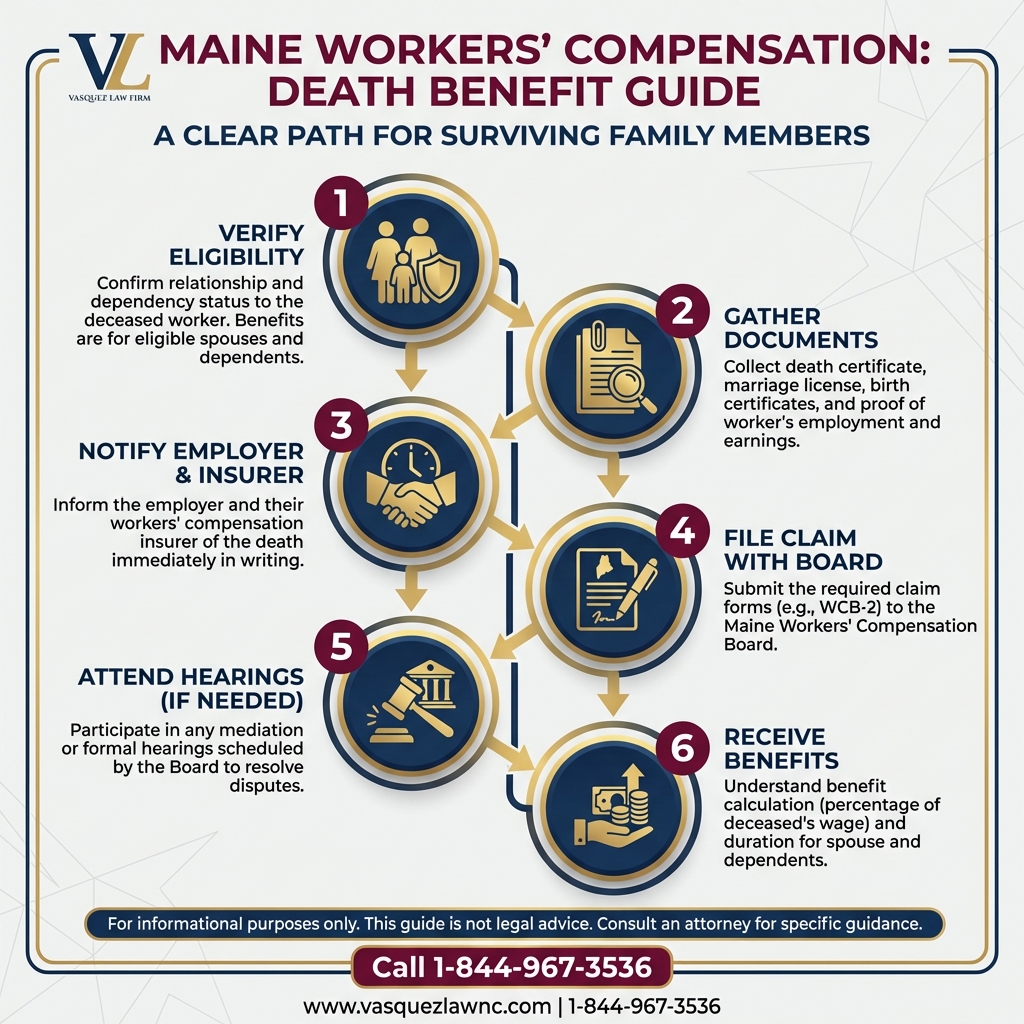 Línea de Tiempo del Proceso para Beneficios por Fallecimiento en Maine: Lo Que Puedes Reclamar en 2026