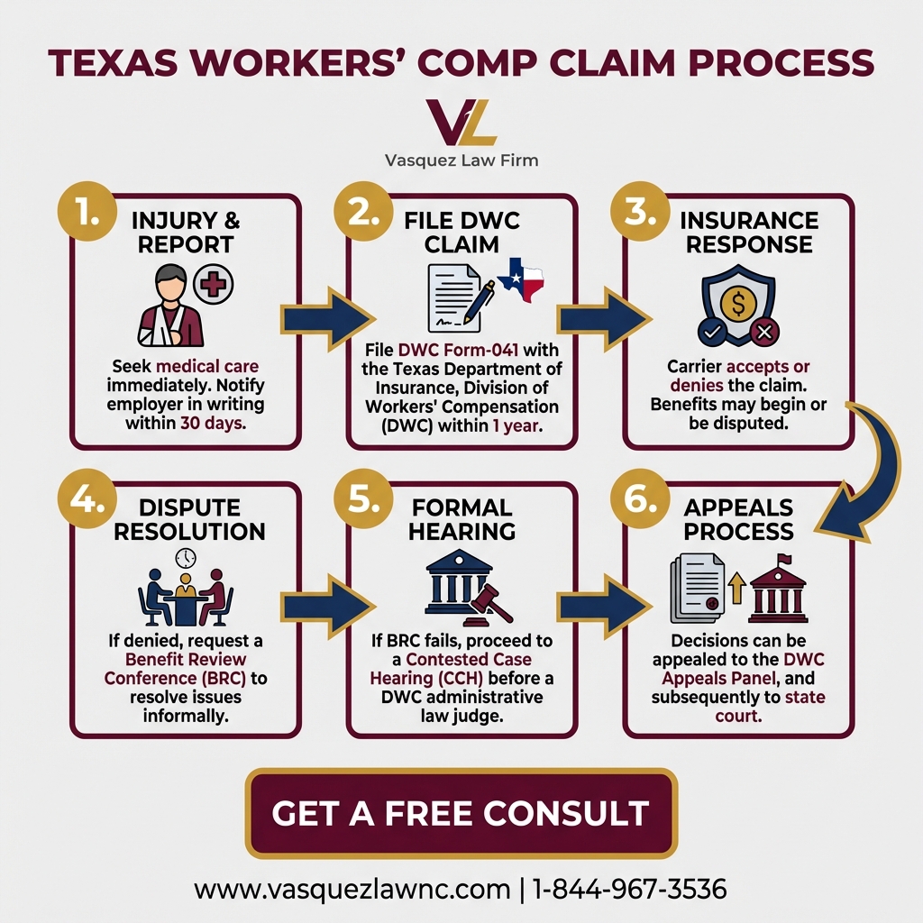 Process Timeline for How Texas Court Works for Workers' Comp Claims in 2026