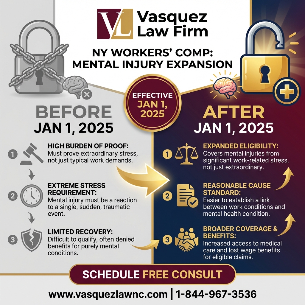 Línea de Tiempo del Proceso para Cómo Funciona la Compensación Laboral en Nueva York y Cómo Te Protege en 2026